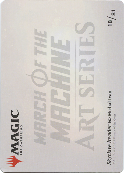 Skyclave Invader // Skyclave Invader  [March of the Machine Art Series] (Borderless) Foil