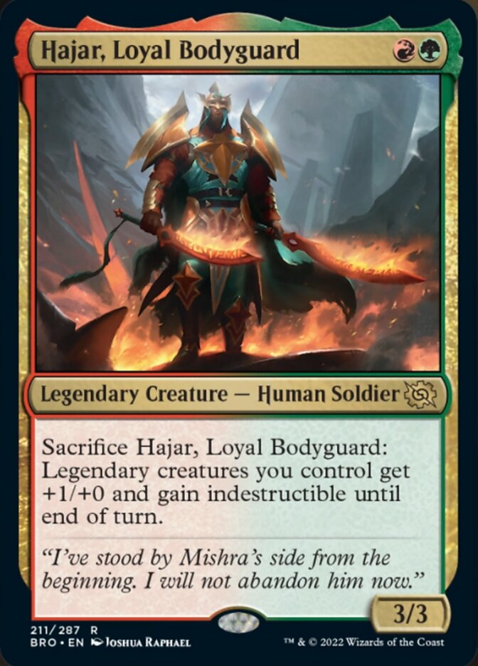 Hajar, Loyal Bodyguard [The Brothers' War] Foil