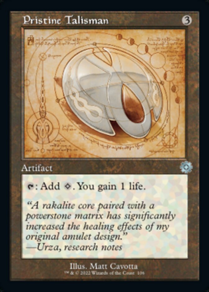 Pristine Talisman (Retro Schematic) [The Brothers' War Retro Artifacts] Foil