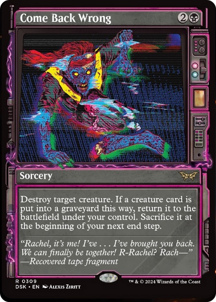Come Back Wrong (Showcase) [Duskmourn: House of Horror] Foil