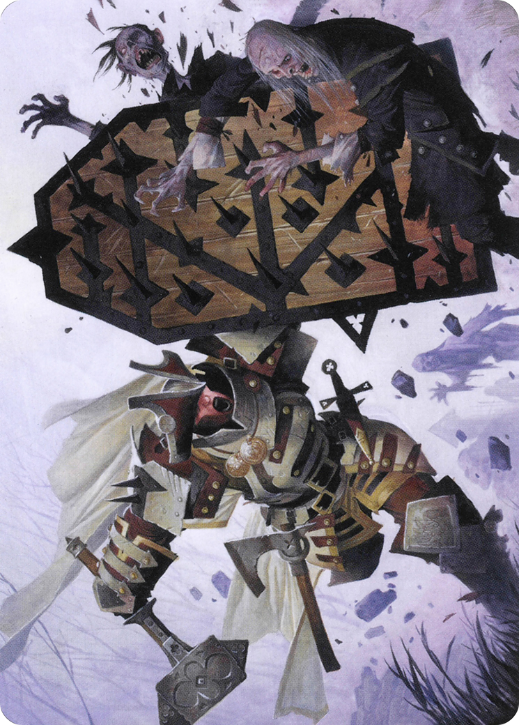 Estwald Shieldbasher // Estwald Shieldbasher  [Crimson Vow Art Series] (Borderless) Foil