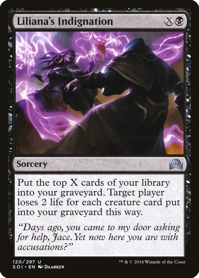 Liliana's Indignation [Shadows over Innistrad] Foil
