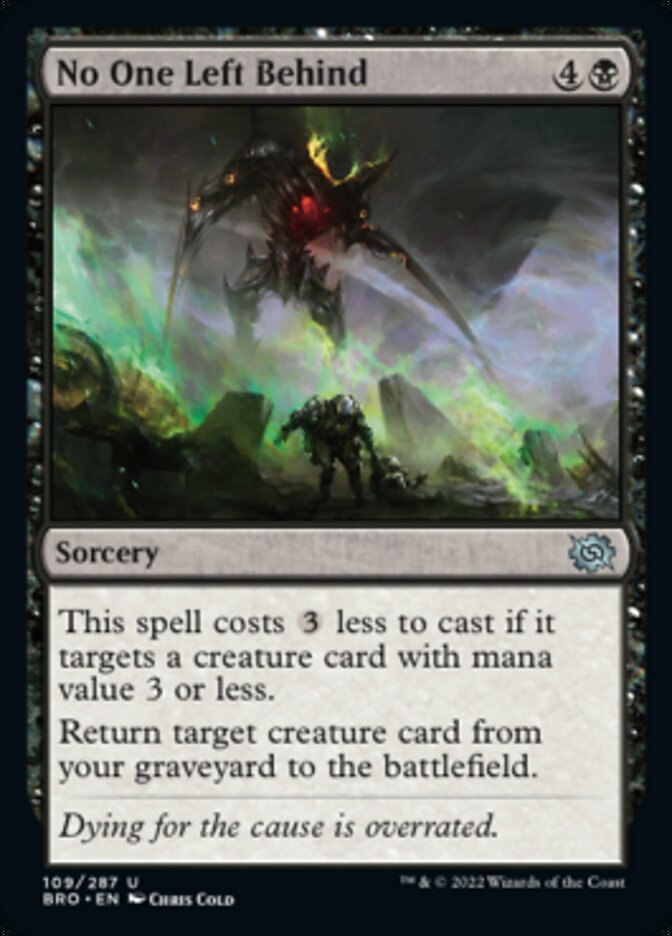 No One Left Behind [The Brothers' War] Foil