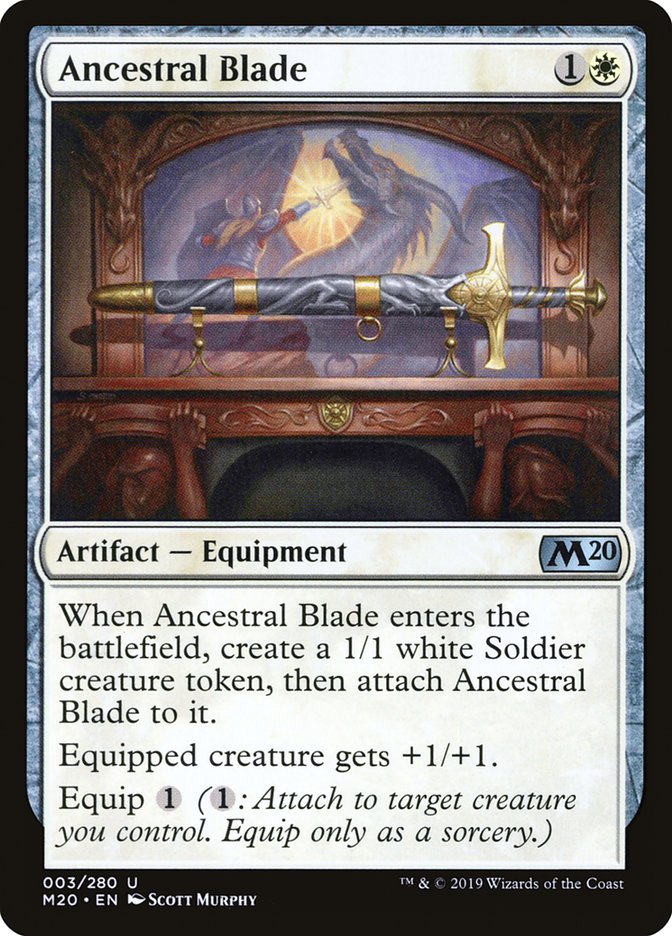 Ancestral Blade [Core Set 2020] Foil
