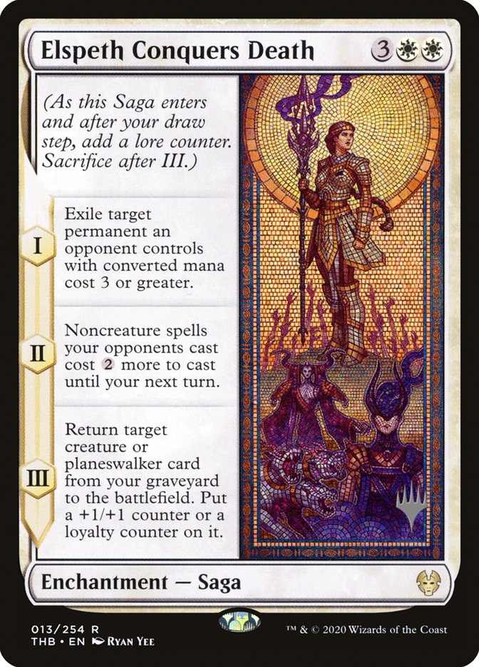 Elspeth Conquers Death (Promo Pack) [Theros Beyond Death Promos] Foil