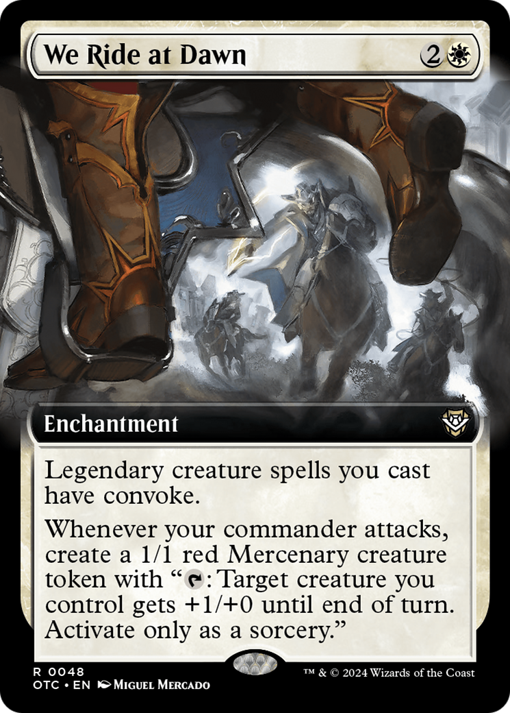 We Ride at Dawn (Extended Art) [Outlaws of Thunder Junction Commander] Foil