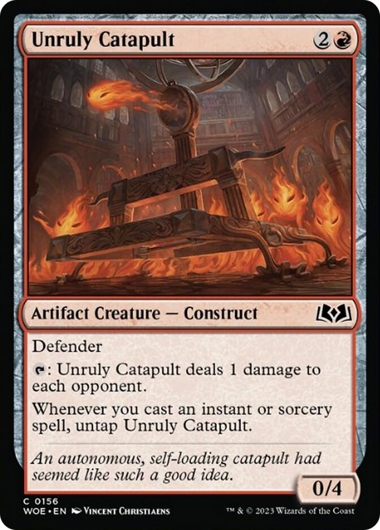 Unruly Catapult [Wilds of Eldraine] Foil