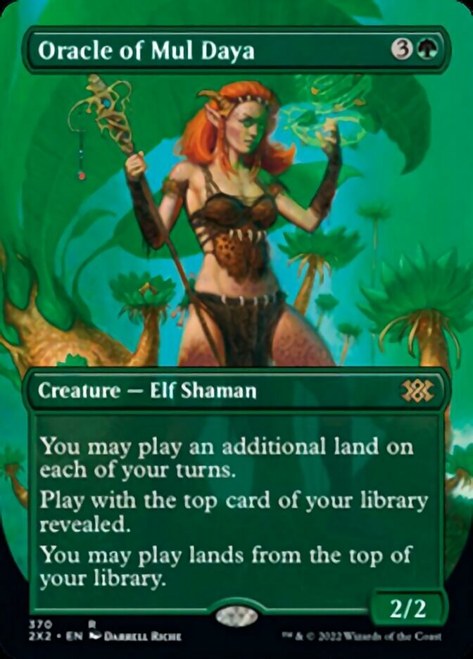 Oracle of Mul Daya (Borderless Alternate Art) [Double Masters 2022] Foil
