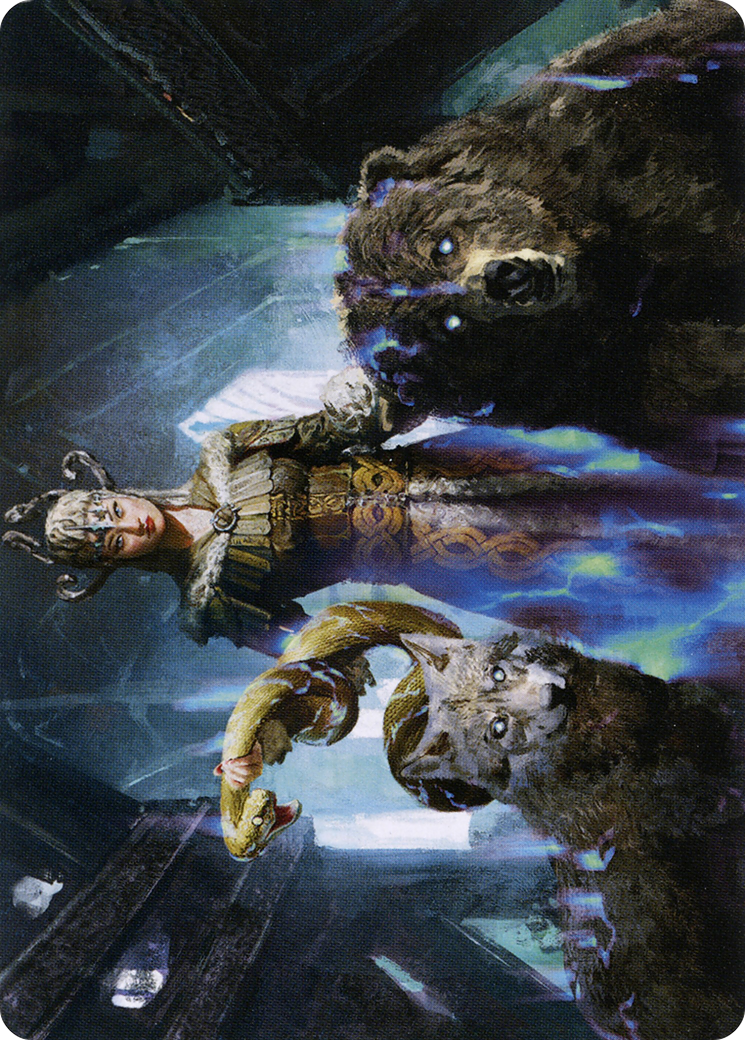 Kolvori, God of Kinship // Kolvori, God of Kinship  [Art Series: Kaldheim] (Borderless) Foil