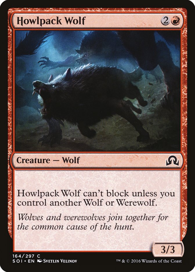 Howlpack Wolf [Shadows over Innistrad] Foil
