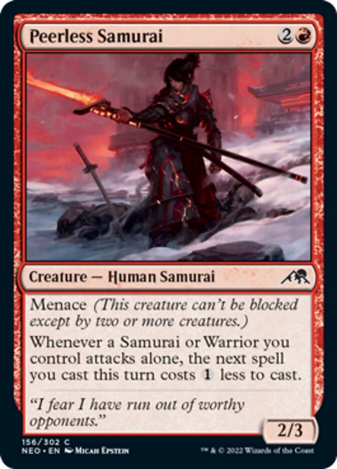 Peerless Samurai [Kamigawa: Neon Dynasty] Foil