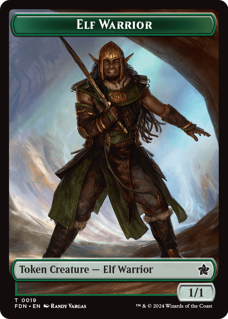 Elf Warrior  [Foundations Tokens]