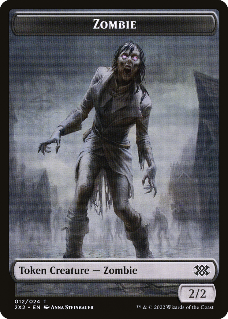 Zombie  [Double Masters 2022 Tokens] Foil