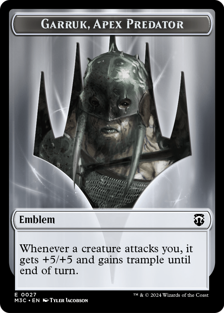 Garruk, Apex Predator Emblem  [Modern Horizons 3 Commander Tokens]