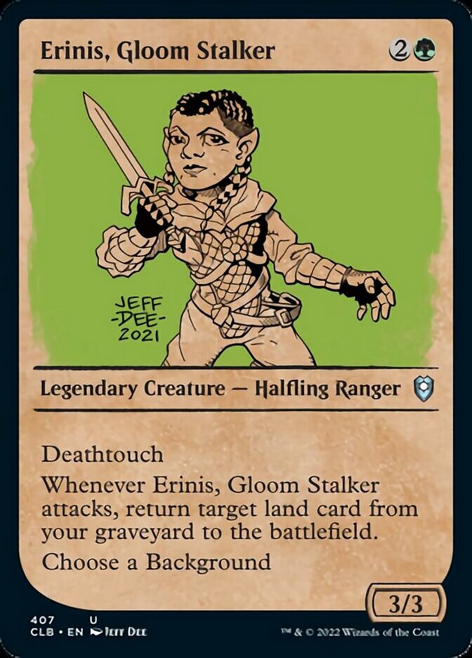 Erinis, Gloom Stalker (Showcase) [Commander Legends: Battle for Baldur's Gate] Foil