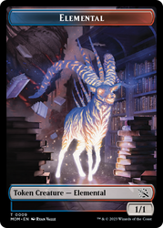 Elemental (9) // Thopter Double-Sided Token [March of the Machine Tokens]