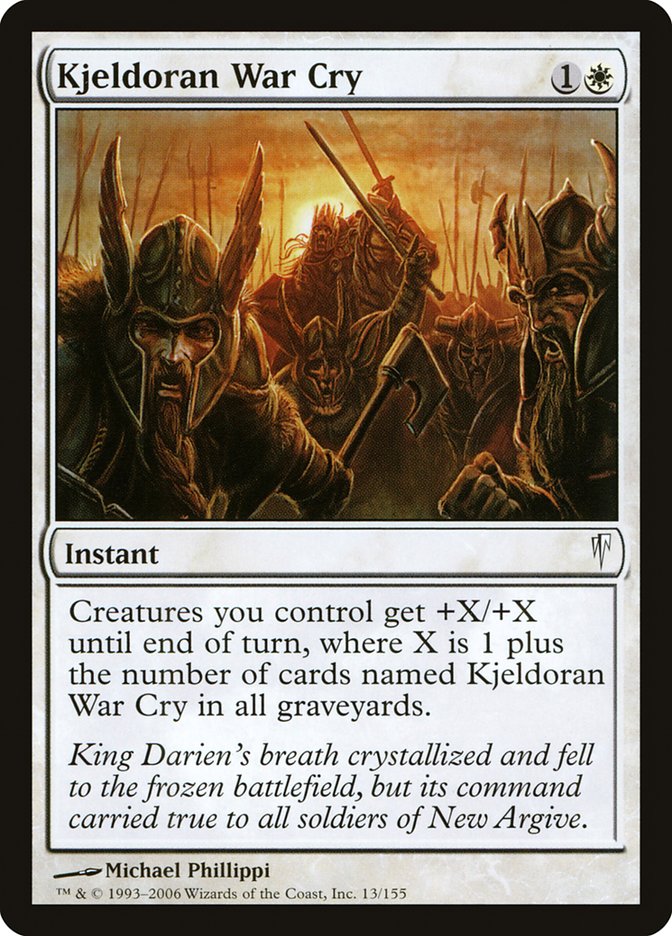 Kjeldoran War Cry [Coldsnap] Foil