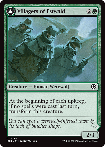Villagers of Estwald // Howlpack of Estwald [Innistrad Remastered] Foil