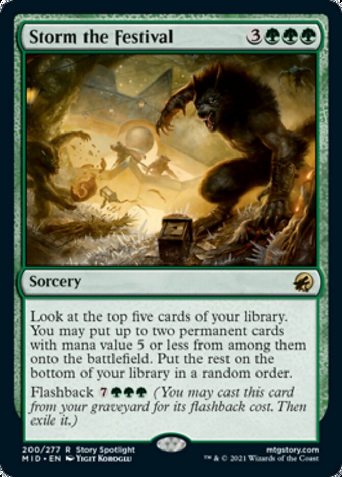 Storm the Festival [Innistrad: Midnight Hunt] Foil
