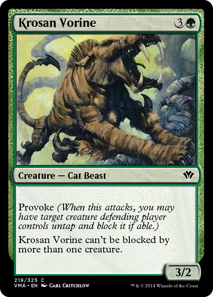 Krosan Vorine  [Vintage Masters] Foil