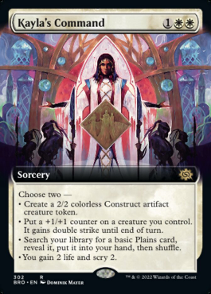 Kayla's Command (Extended Art) [The Brothers' War] Foil