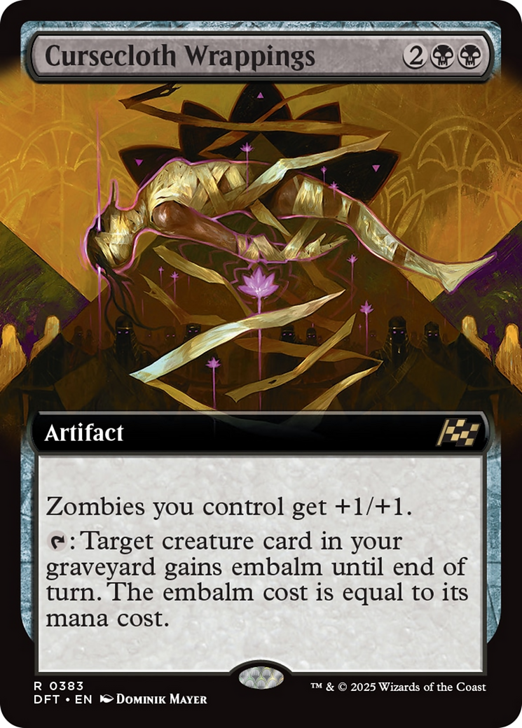 Cursecloth Wrappings (Extended Art) [Aetherdrift] Foil