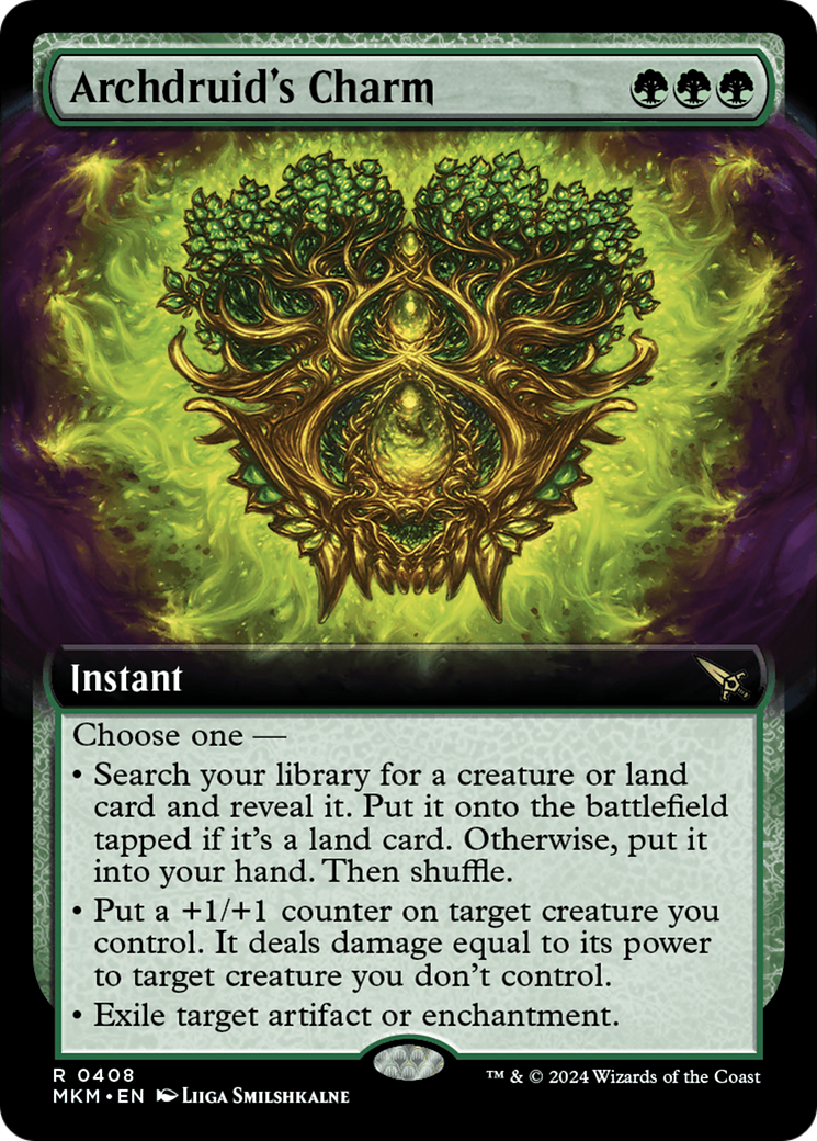 Archdruid's Charm (Extended Art) [Murders at Karlov Manor] Foil