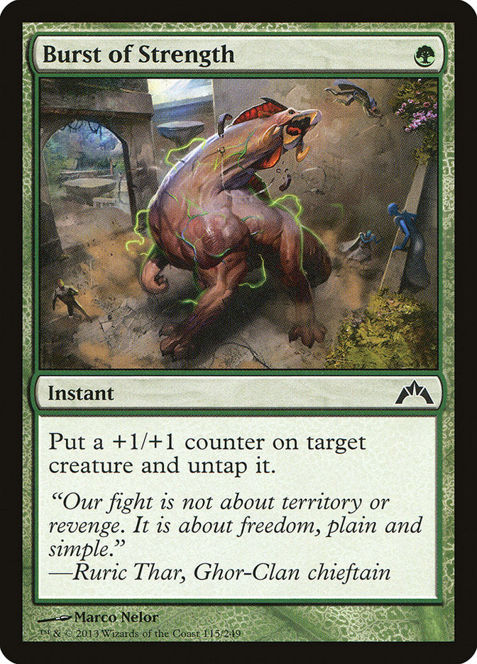 Burst of Strength [Gatecrash] Foil