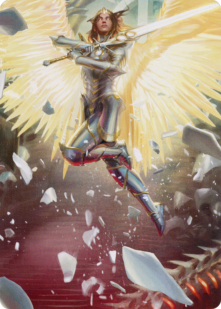 Archangel Elspeth // Archangel Elspeth  [March of the Machine Art Series] (Borderless) Foil