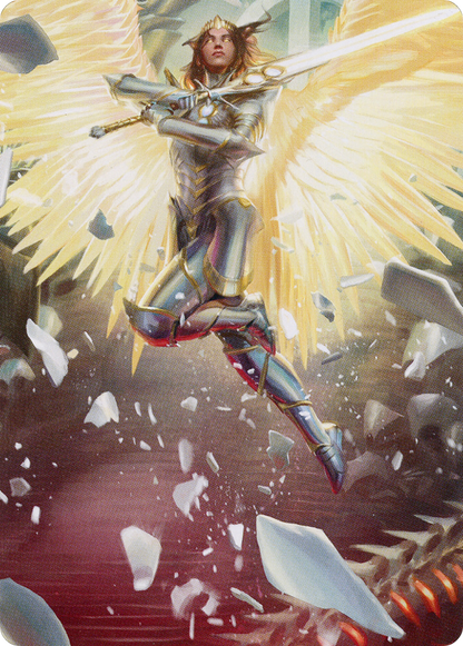 Archangel Elspeth // Archangel Elspeth  [March of the Machine Art Series] (Borderless) Foil