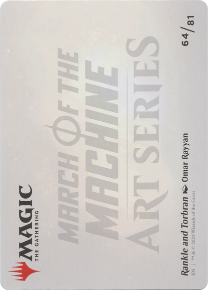 Rankle and Torbran // Rankle and Torbran  [March of the Machine Art Series] (Borderless) Foil