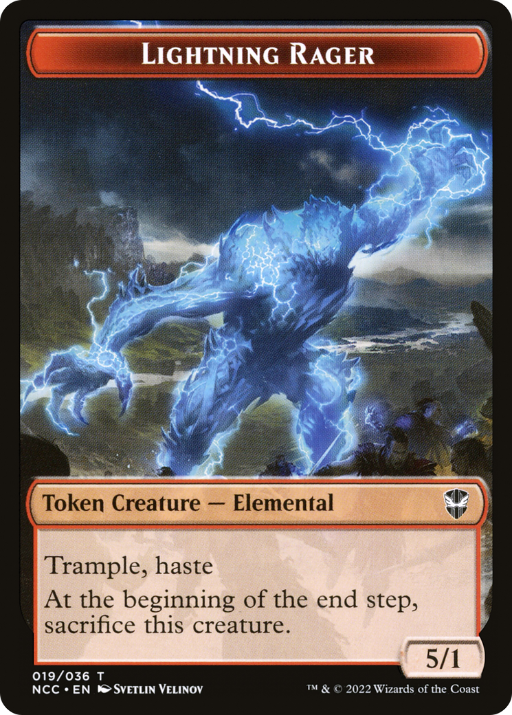 Lightning Rager  [New Capenna Commander Tokens]