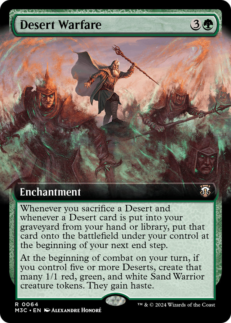 Desert Warfare (Extended Art) [Modern Horizons 3 Commander] Foil