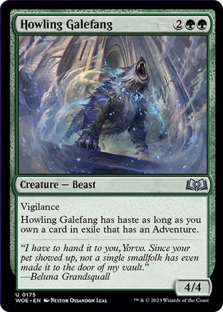 Howling Galefang [Wilds of Eldraine] Foil