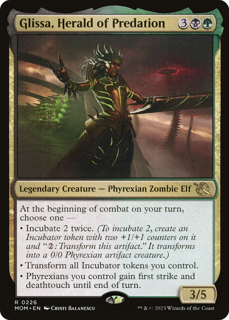 Glissa, Herald of Predation [March of the Machine] Foil