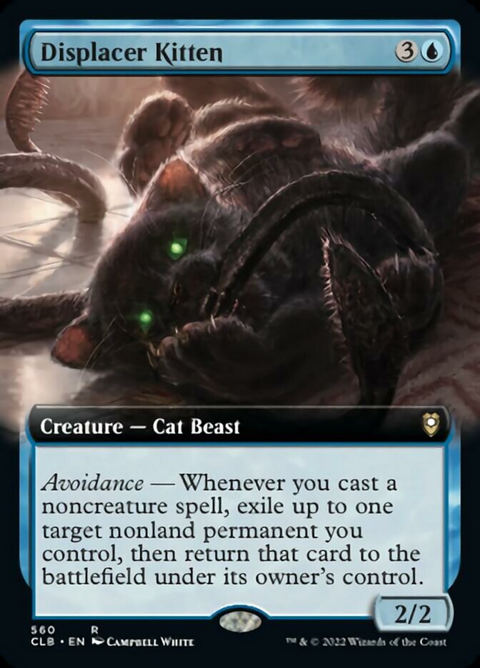Displacer Kitten (Extended Art) [Commander Legends: Battle for Baldur's Gate] Foil