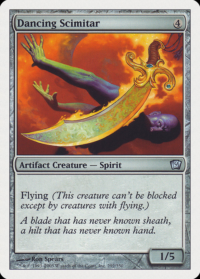 Dancing Scimitar [Ninth Edition] Foil