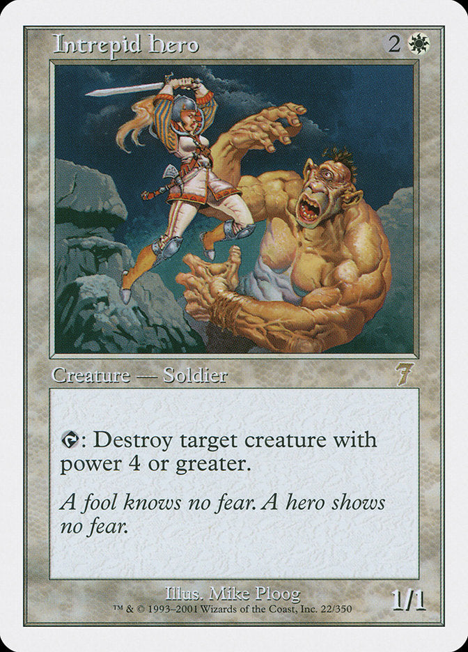 Intrepid Hero [Seventh Edition] Foil