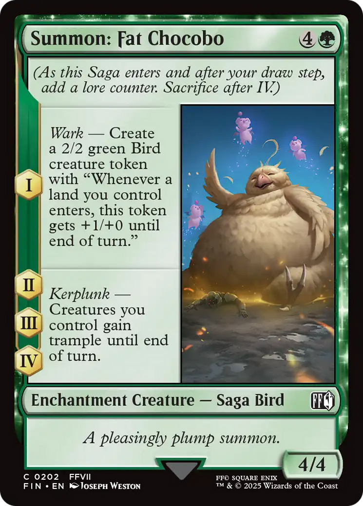 Summon: Fat Chocobo [FINAL FANTASY] Foil