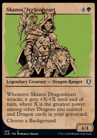 Skanos Dragonheart (Showcase) [Commander Legends: Battle for Baldur's Gate] Foil