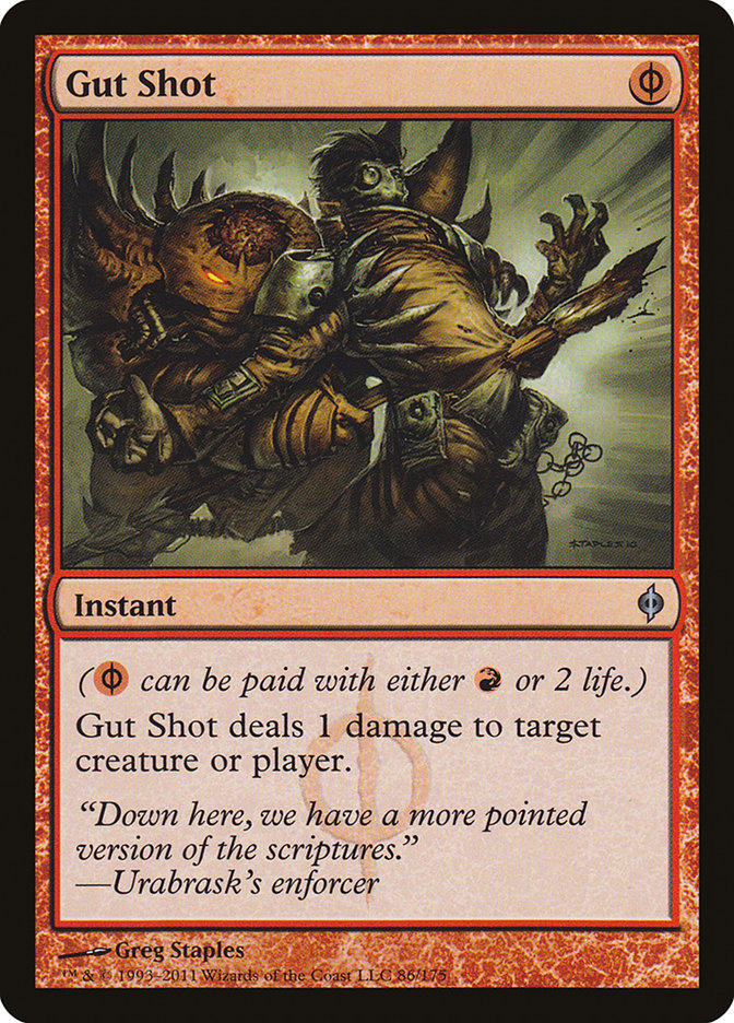 Gut Shot [New Phyrexia] Foil