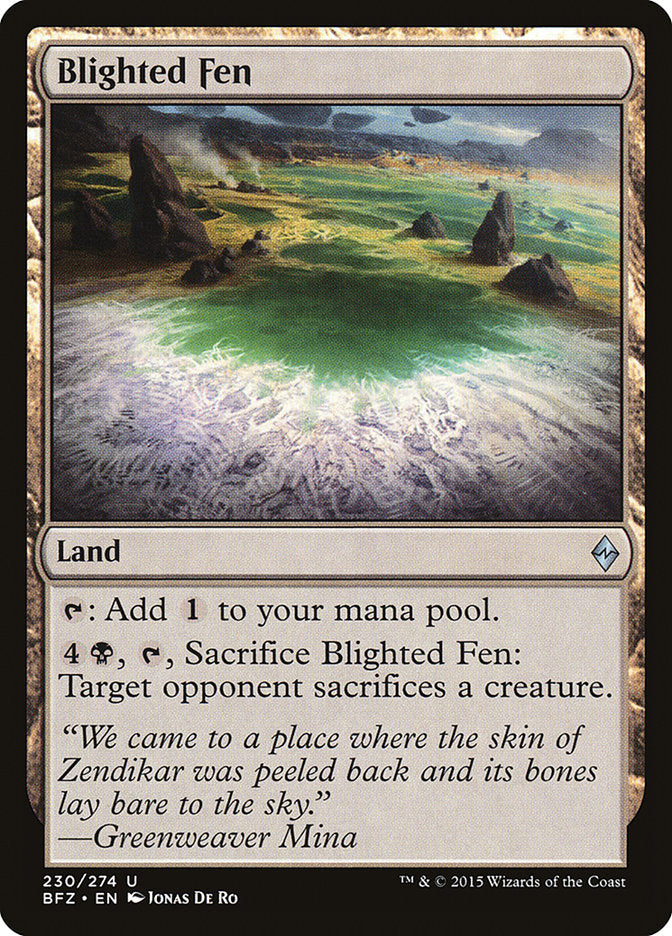 Blighted Fen [Battle for Zendikar] Foil