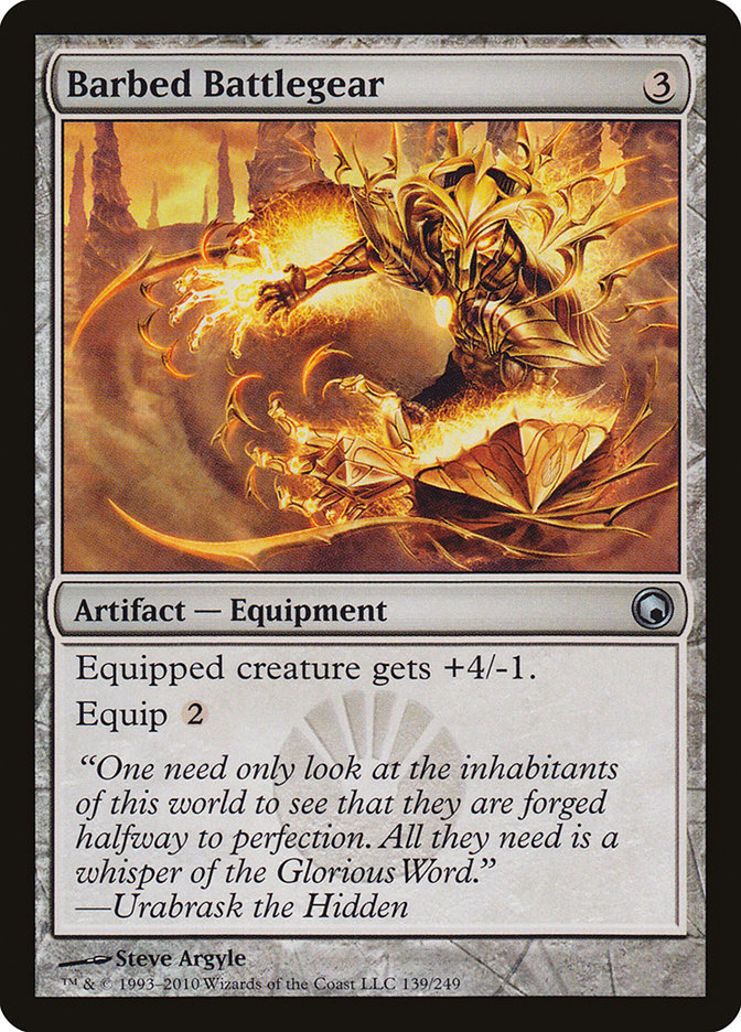 Barbed Battlegear [Scars of Mirrodin] Foil