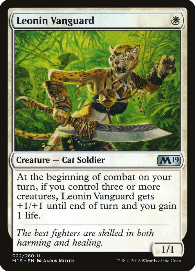 Leonin Vanguard [Core Set 2019] Foil