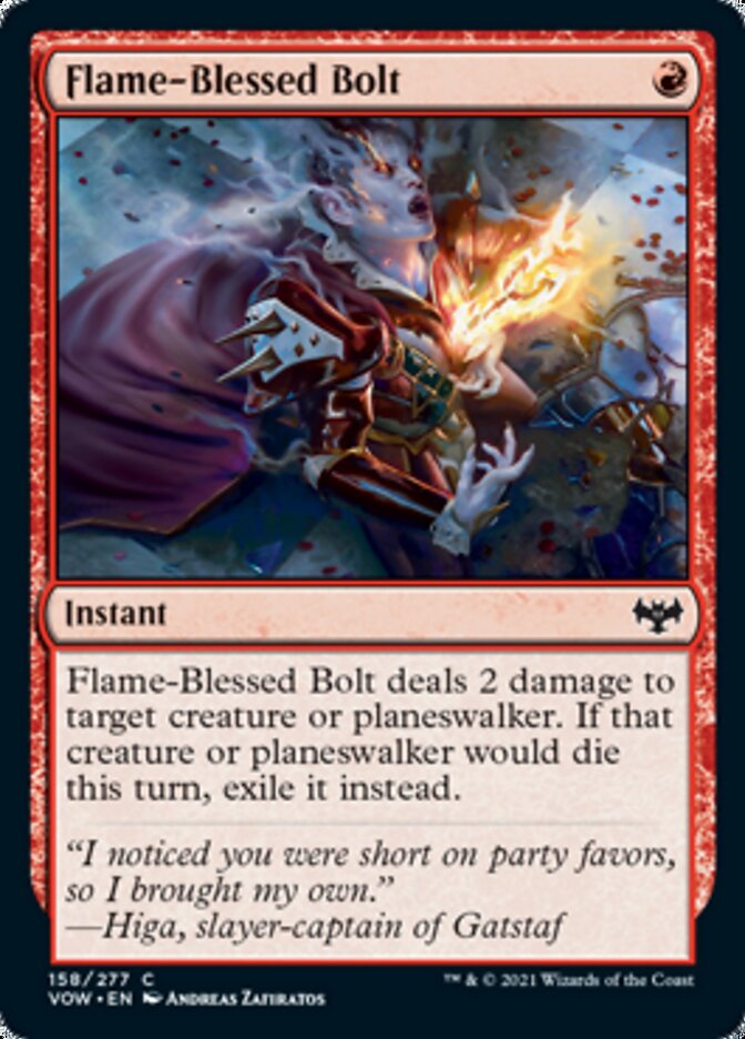 Flame-Blessed Bolt [Innistrad: Crimson Vow] Foil