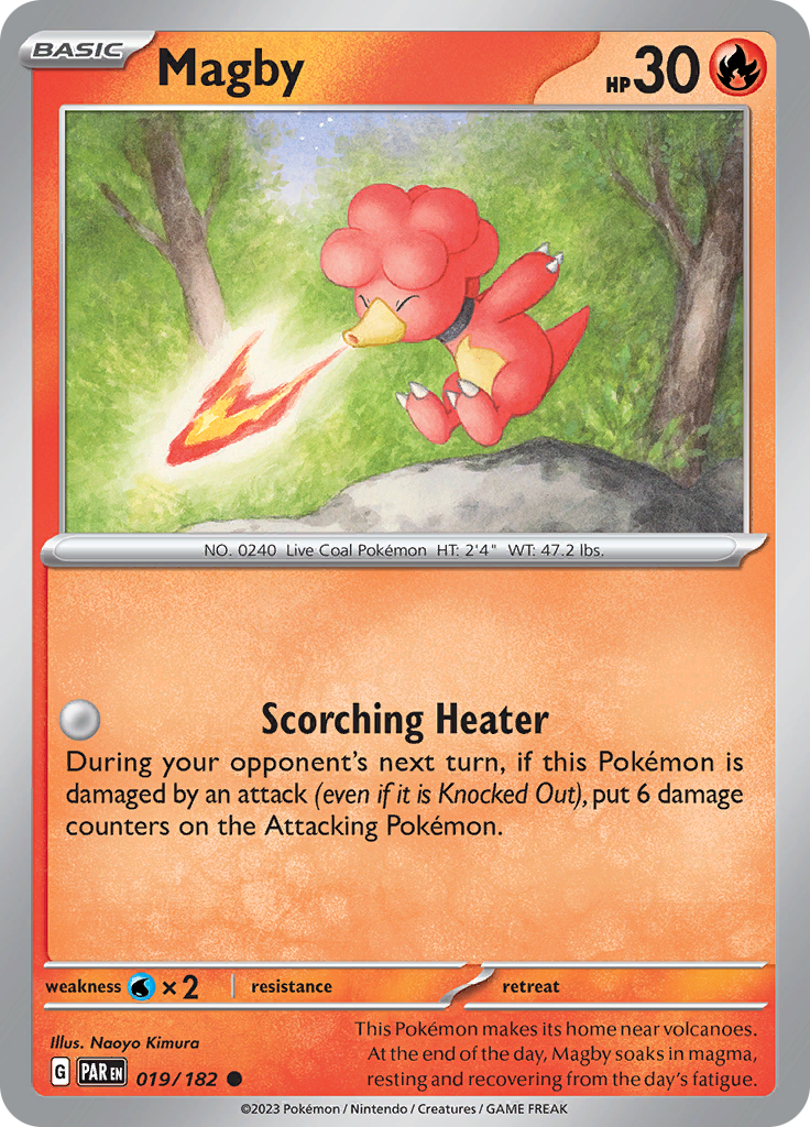 Magby (019/182) [Scarlet & Violet: Paradox Rift] Reverse Holofoil