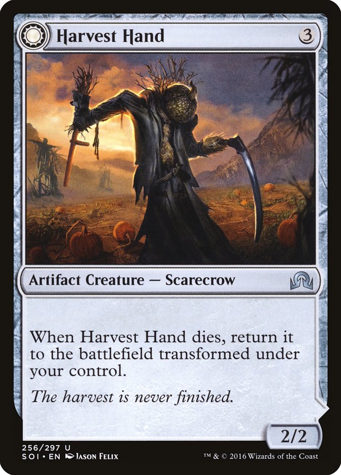 Harvest Hand // Scrounged Scythe [Shadows over Innistrad] Foil