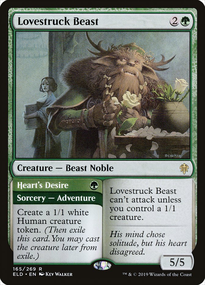 Lovestruck Beast // Heart's Desire [Throne of Eldraine] Foil