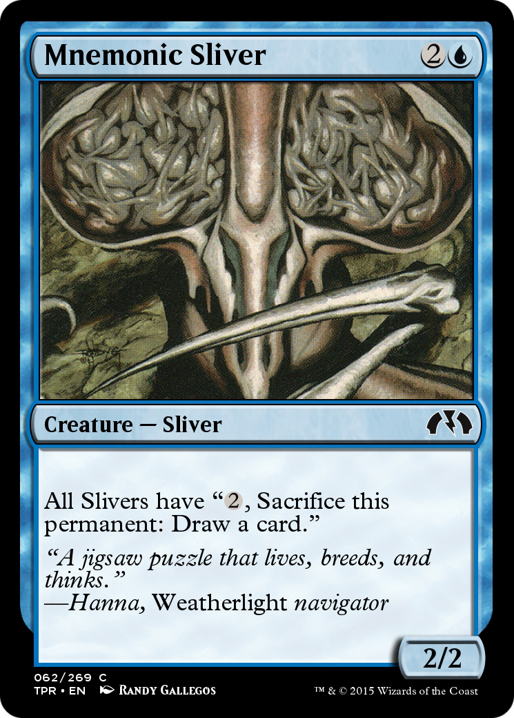Mnemonic Sliver  [Tempest Remastered] Foil