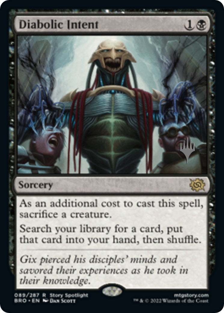 Diabolic Intent (Promo Pack) [The Brothers' War Promos] Foil